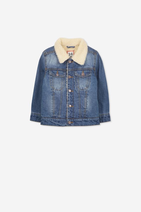 Jessie Denim Sherpa Jacket | Cotton On (ANZ)