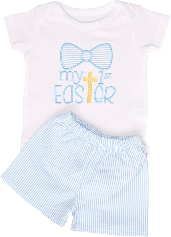 Unique Baby Boys Hip Hop Easter Bunny Layette | Amazon (US)