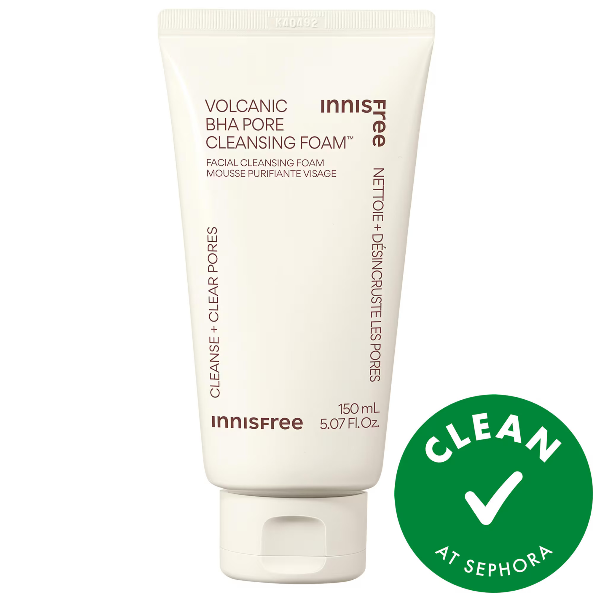 innisfree Volcanic BHA Pore Cleansing Foam 5.07 oz / 150 ml | Sephora (US)