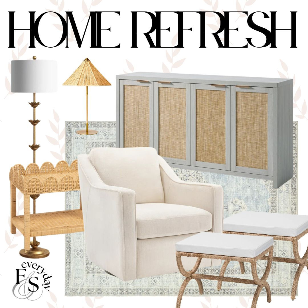 Home finds that will give your home a refresh!


home finds, home furniture, wayfair, accent chair, indoor rug, living space, living area, living room, table lamp, floor lamp, side table, rattan, tjmaxx, home refresh, grandmillenial, coastal, sideboard, home design 

 #LTKMostLoved #LTKHome