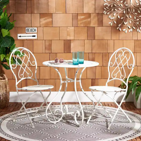 Safavieh Outdoor Living Adriel 3Pc Bistro Set - Bed Bath & Beyond - 37434610 | Bed Bath & Beyond
