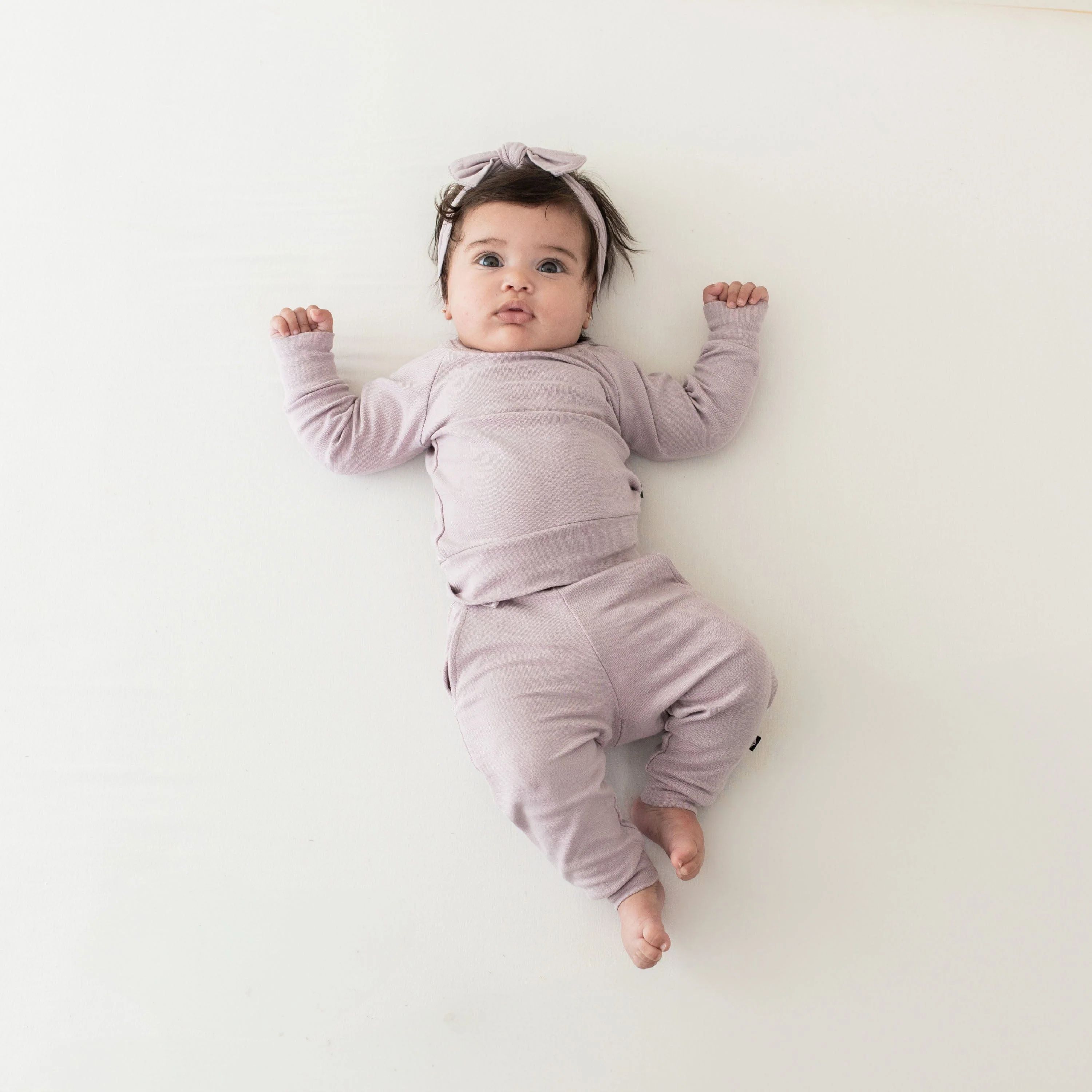 Bamboo Jersey Jogger Set in Wisteria | Kyte BABY