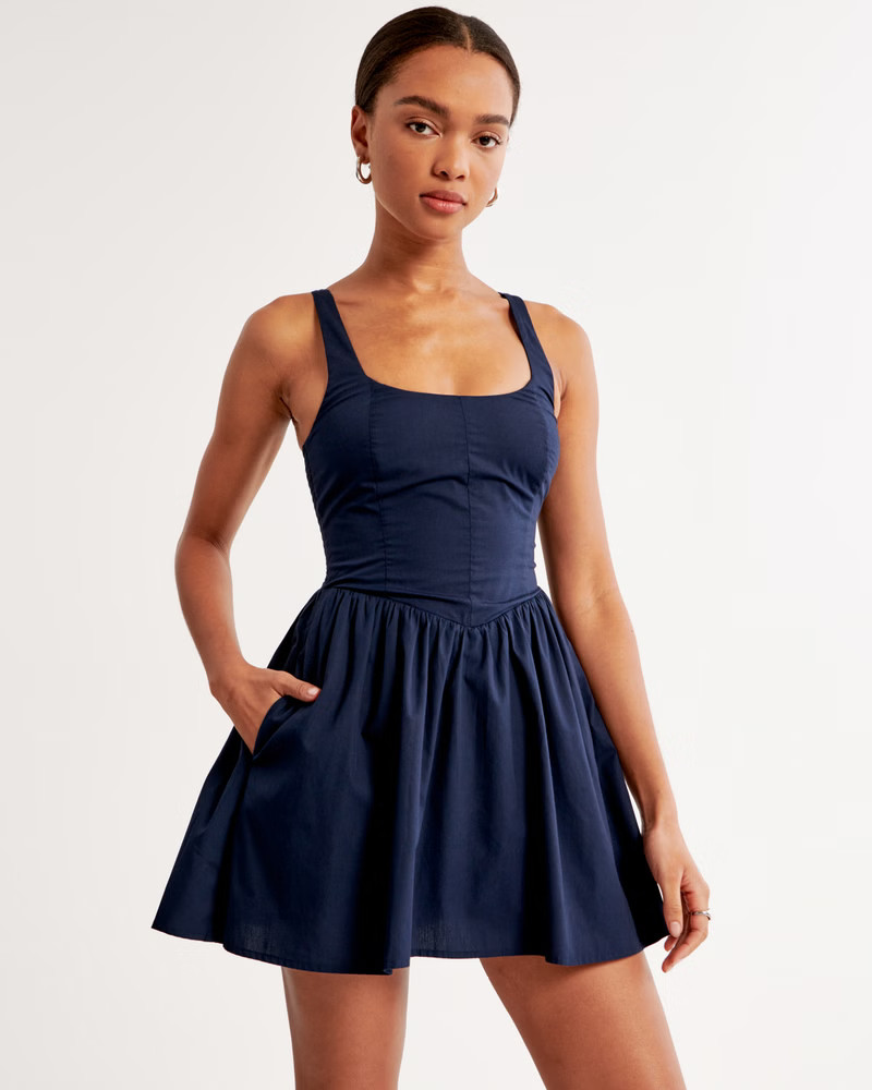 Corset Drop-Waist Skort | Abercrombie & Fitch (US)