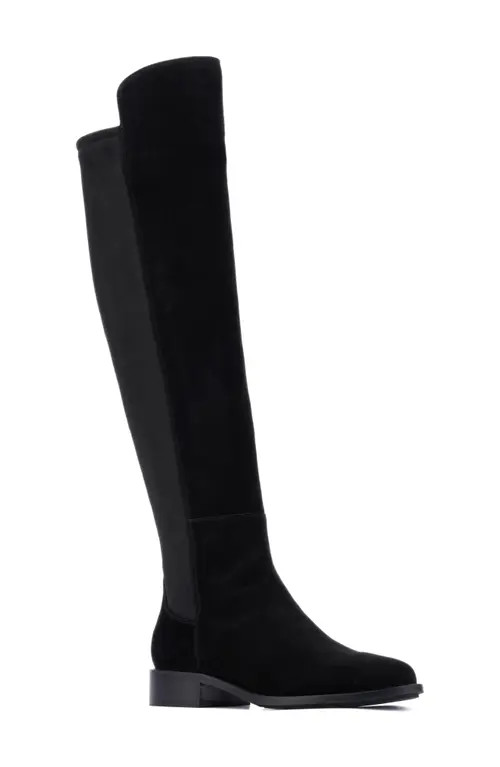 Aquatalia Natessa Weatherproof Over the Knee Boot in Black at Nordstrom, Size 10.5 | Nordstrom
