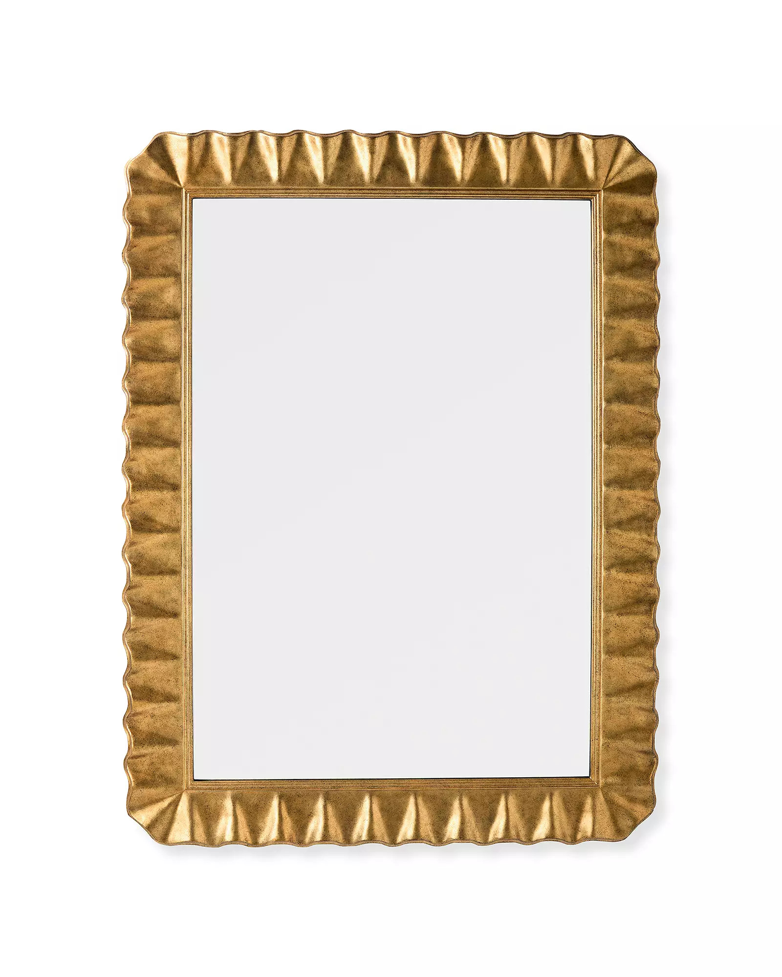 Florentine Gilt Ruffle Mirror | Serena and Lily