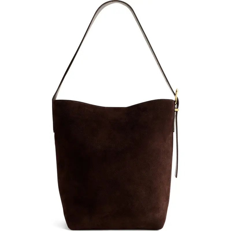Madewell Essentials Suede Bucket Bag in Sunfaded Indigo at Nordstrom Rack | Nordstrom Rack