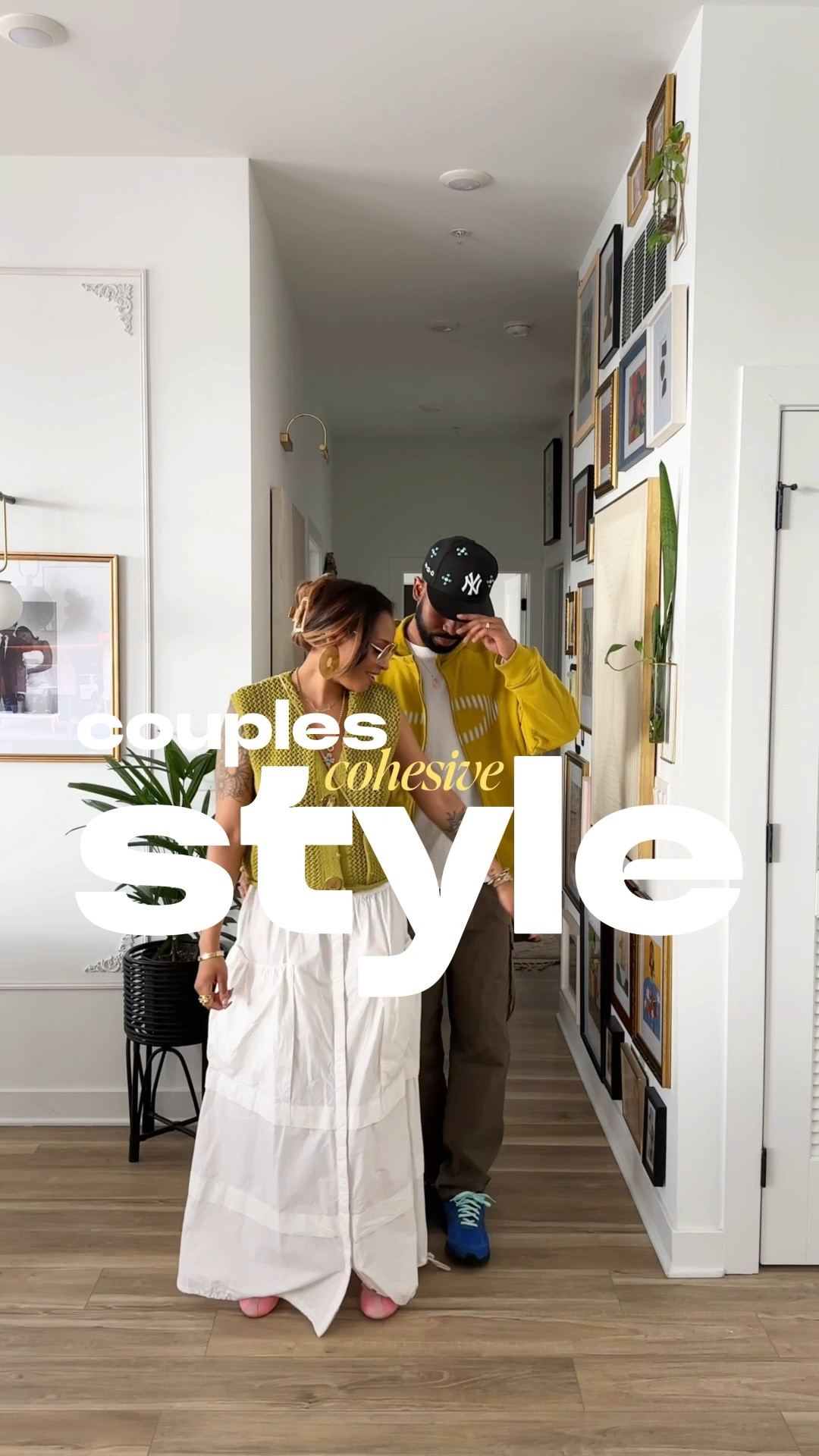 Summer cohesive look with my wife. Cargos, chartreuse, and color forward kicks. 

#LTKFindsUnder50 #LTKMens #LTKSummerEdit