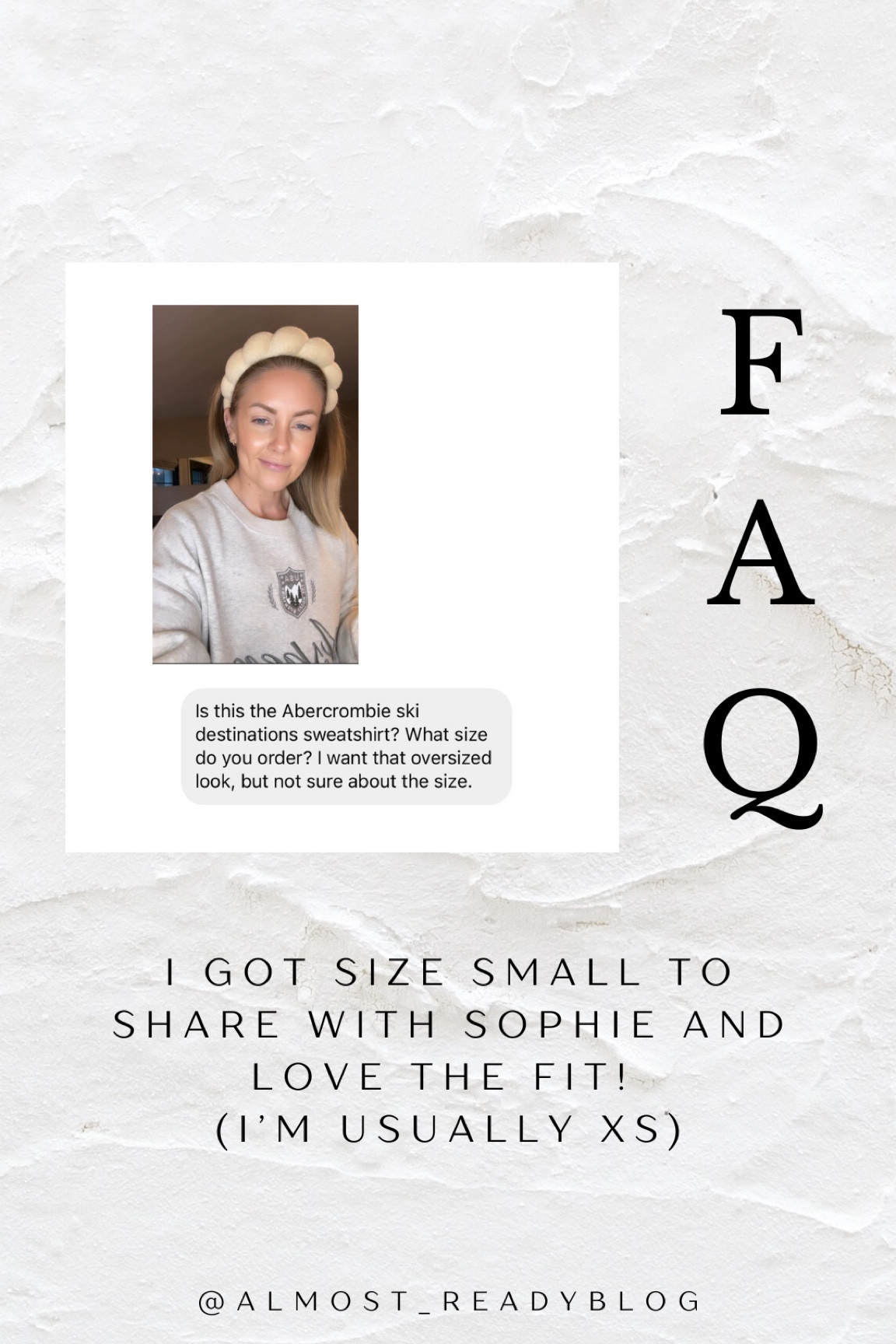 I went with the size Small - one size up from my usual Abercrombie size in tops and love the fit! It’s also SO SOFT 🙌🏼

#LTKSeasonal #LTKsalealert #LTKstyletip