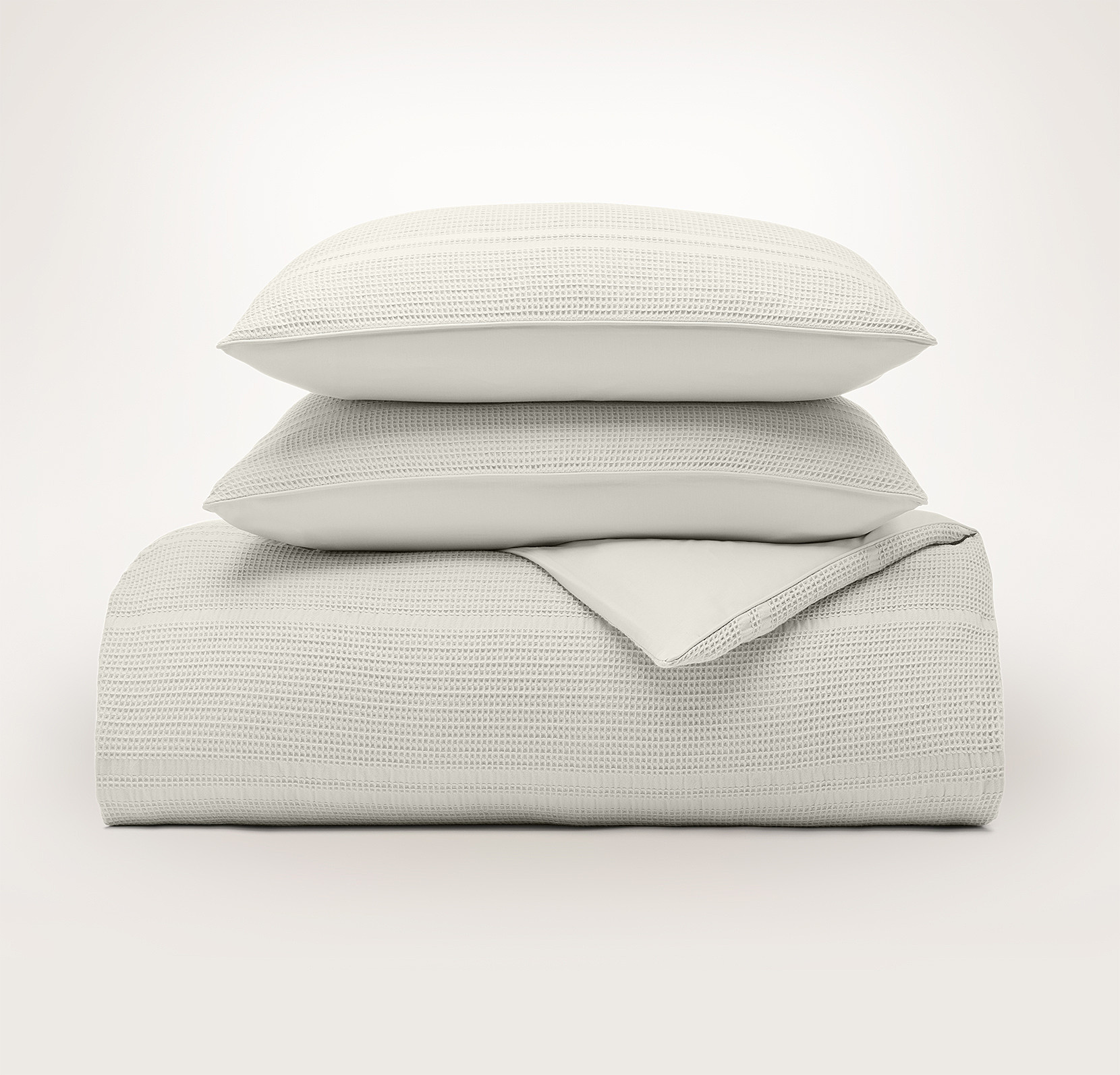 Waffle Dobby Stripe Duvet Set | Boll & Branch