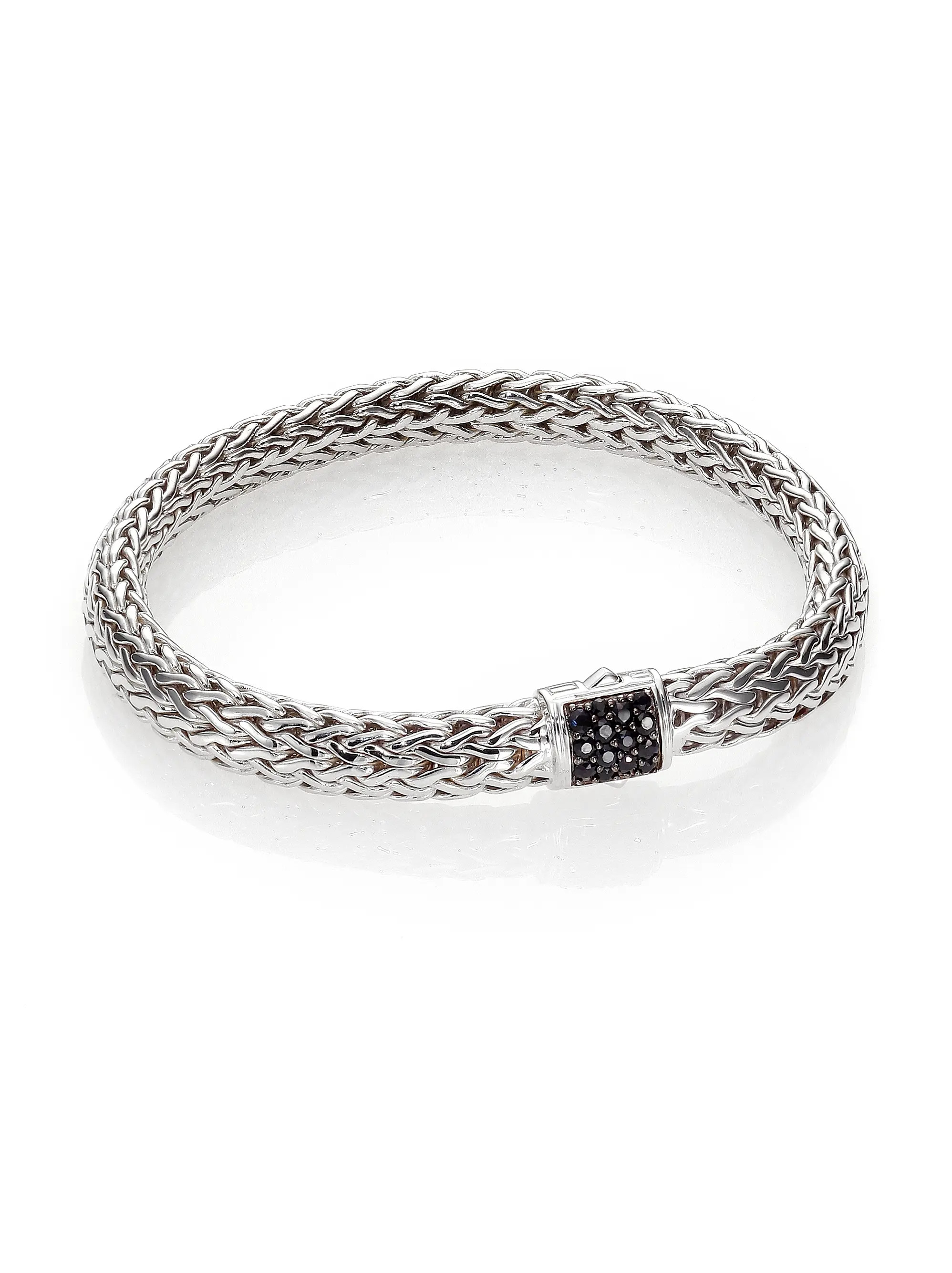 Classic Chain Sterling Silver & Black Sapphire Bracelet | Saks Fifth Avenue