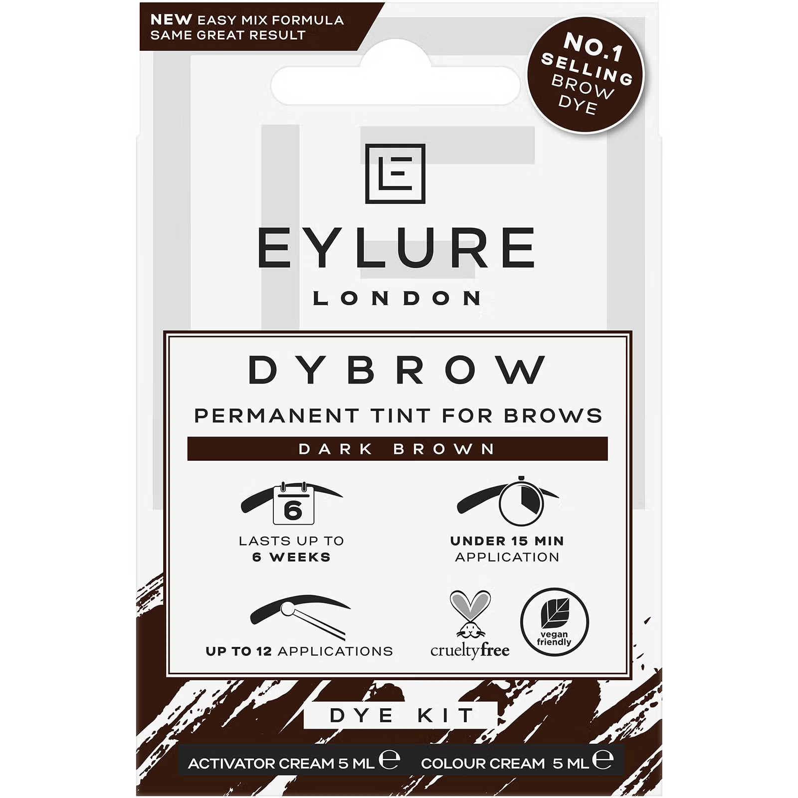 Eylure Dybrow Brow Dye - Dark Brown | LOOKFANTASTIC | LOOKFANTASTIC IE