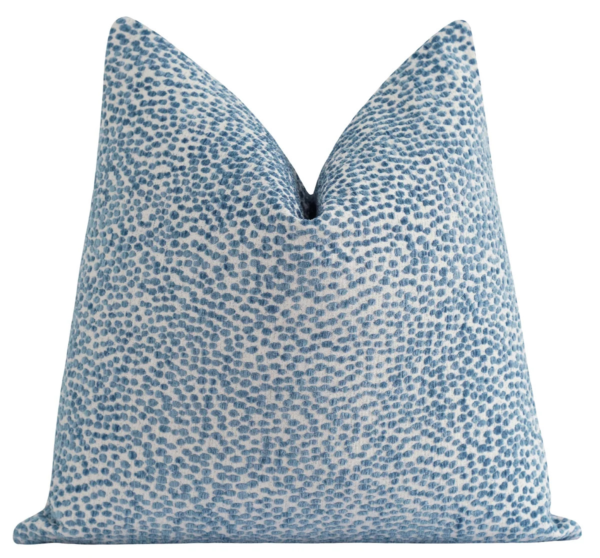 Lake Blue Dotted Chenille Pillow Cover | Textured Accent Pillow | Land of Pillows