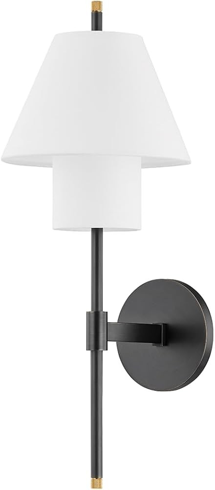 Hudson Valley Lighting PI1899101-AGB/DB Glenmoore - 1 Light Wall Sconce 19.5 inches Tall and 7.75... | Amazon (US)