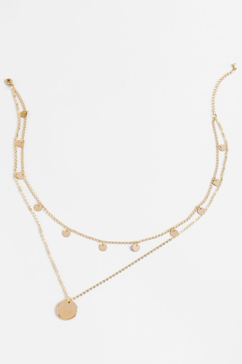 Eddie Coin Drop Station Necklace | Francesca’s Collections