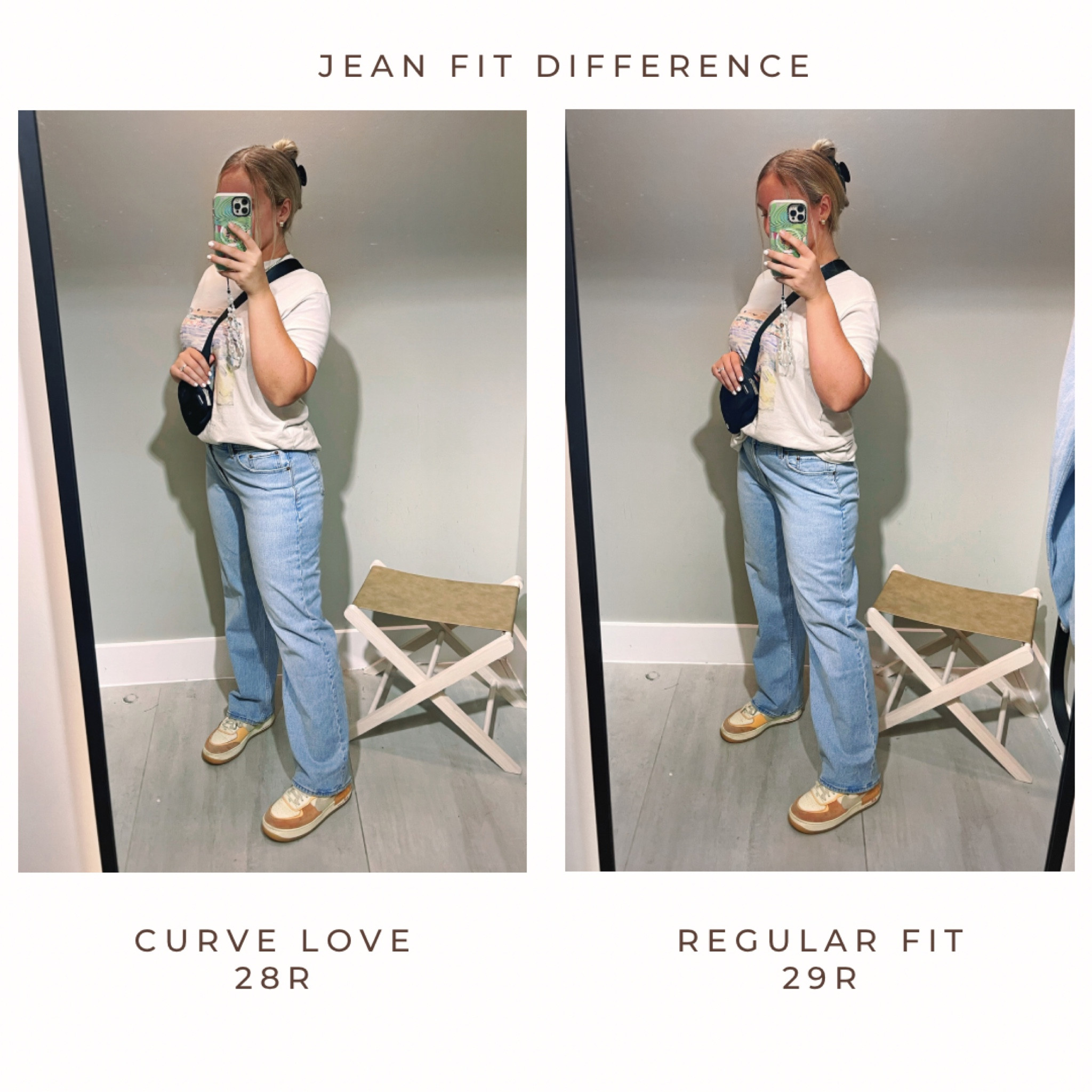 Curve Love Jeans Vs Regular Jeans?
I bought these jeans in the Curve Love 29r, but they were a bit loose for me. So I came in and tried on the Curve Love one size down (28r) and then the Regular fit (29r). How do these jeans fit differently? The Curve love are designed to have an inch or so of extra space through the thighs and booty🍑 While keeping that snatched waist fit! While the Regular ones have a traditional fit. I can usually go either way with the different fit styles, but in this case I preferred the Curve Love in a 28! They do fit a little loose/big, so you may want to size down for a slimmer fit if you prefer that! What do you think?



Jeans, best jeans, fall outfits, fall pants, fall inspo, best jean pants, Jean outfits, Abercrombie jeans, thick girl jeans, curvy jeans, madewell Jeans, on sale, light wash jeans, low rise baggy jeans, low rise, mid rise, high rise

#LTKfindsunder100 #LTKstyletip #LTKmidsize