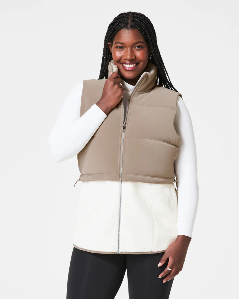 SPANX® Two-In-One Velour Fleece Vest | Spanx