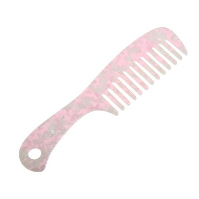 Unique Bargains Anti-Static Hair Comb Wide Tooth for Thick Curly Hair Hair Care Detangling Comb For Wet and Dry Pink 1 Pcs | Target