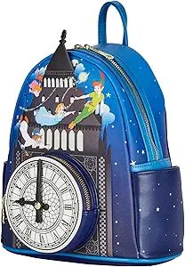 Loungefly Disney Peter Pan Glow Clock Womens Double Strap Shoulder Bag Purse, One Size, Multi | Amazon (US)