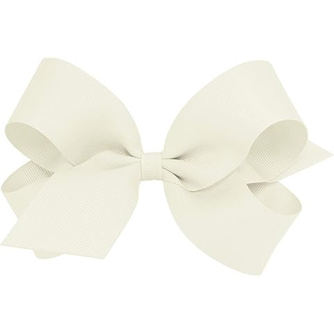 Wee Ones Girls' Classic Grosgrain Hair Bow with Scalloped Edges, No-Slip Hair Clip, Handmade, Ant... | Amazon (US)