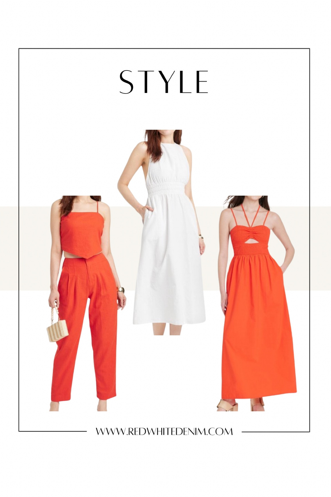 Cute dresses + sets from Target all 30% off! 

POPLIN HALTER DRESS: size up 1 (wearing M)
SMOCKED MAZI: TTS (Wearing S)
SET: TTS (wearing 6 in pants S in top)