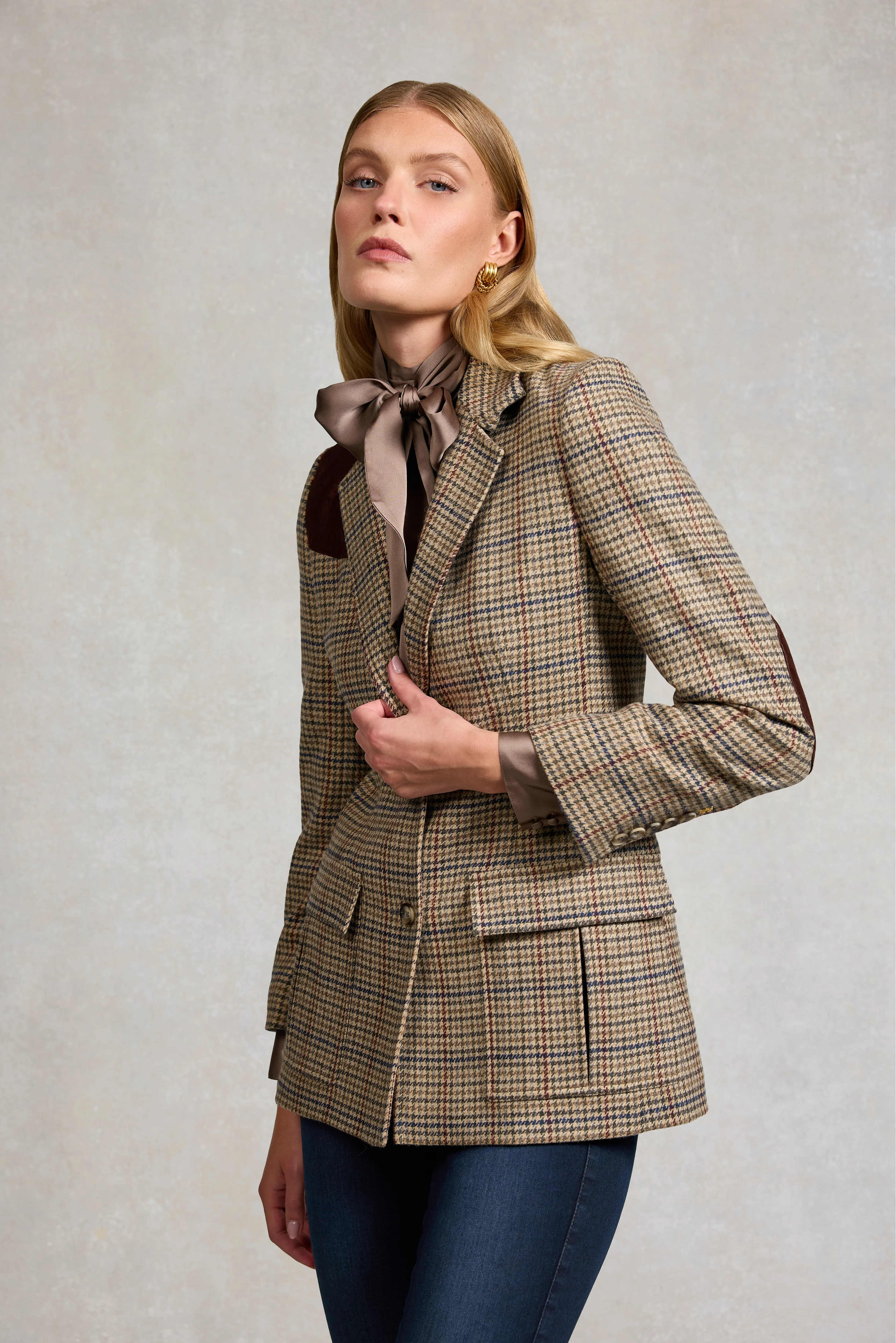 Aynhoe Single Breasted Blazer (Millen Gordon Tweed) | Holland Cooper