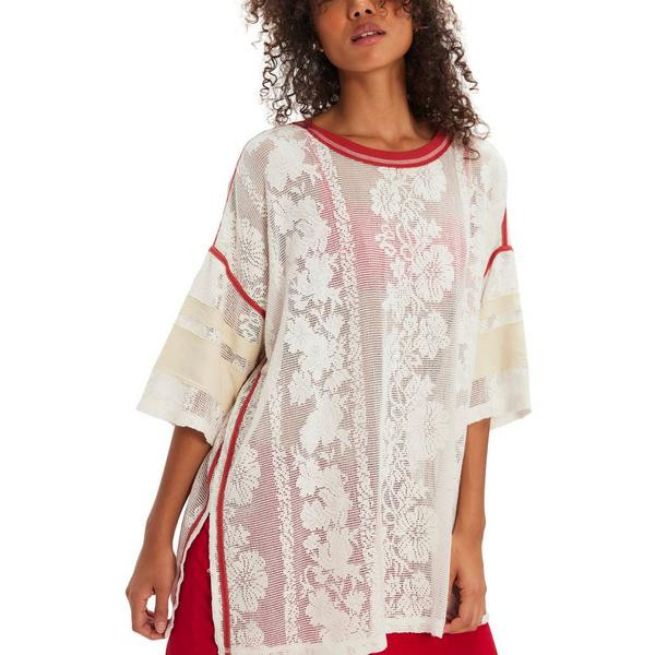 Women's Free People We The Free Best Match Oversized Shirt XSmall Clean Ivory | Scheels Sports