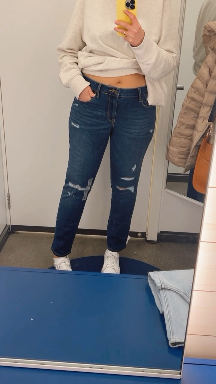 Jeans try on 👏🏼👖distressed jeans, wide leg jeans, light wash jeans 

#LTKcurves #LTKstyletip #LTKunder50