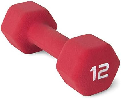 CAP Barbell Neoprene Coated Dumbbell Weights, Single, 12 Lb | Amazon (US)