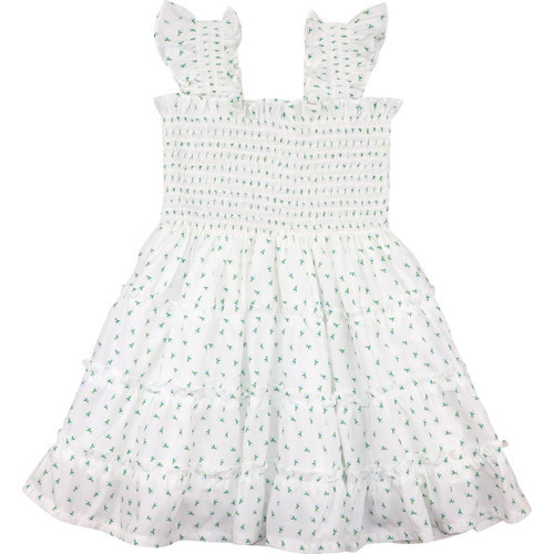 Blue Rosebud Smocked Sun Dress | Cecil and Lou