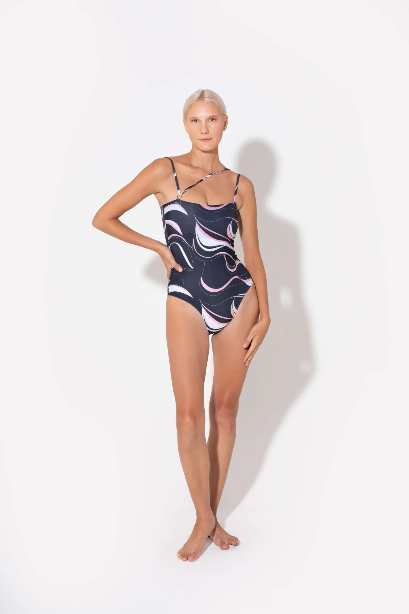 Zabel Tube One-Piece In Coral Print | Best One Piece Swimsuits | Koraru