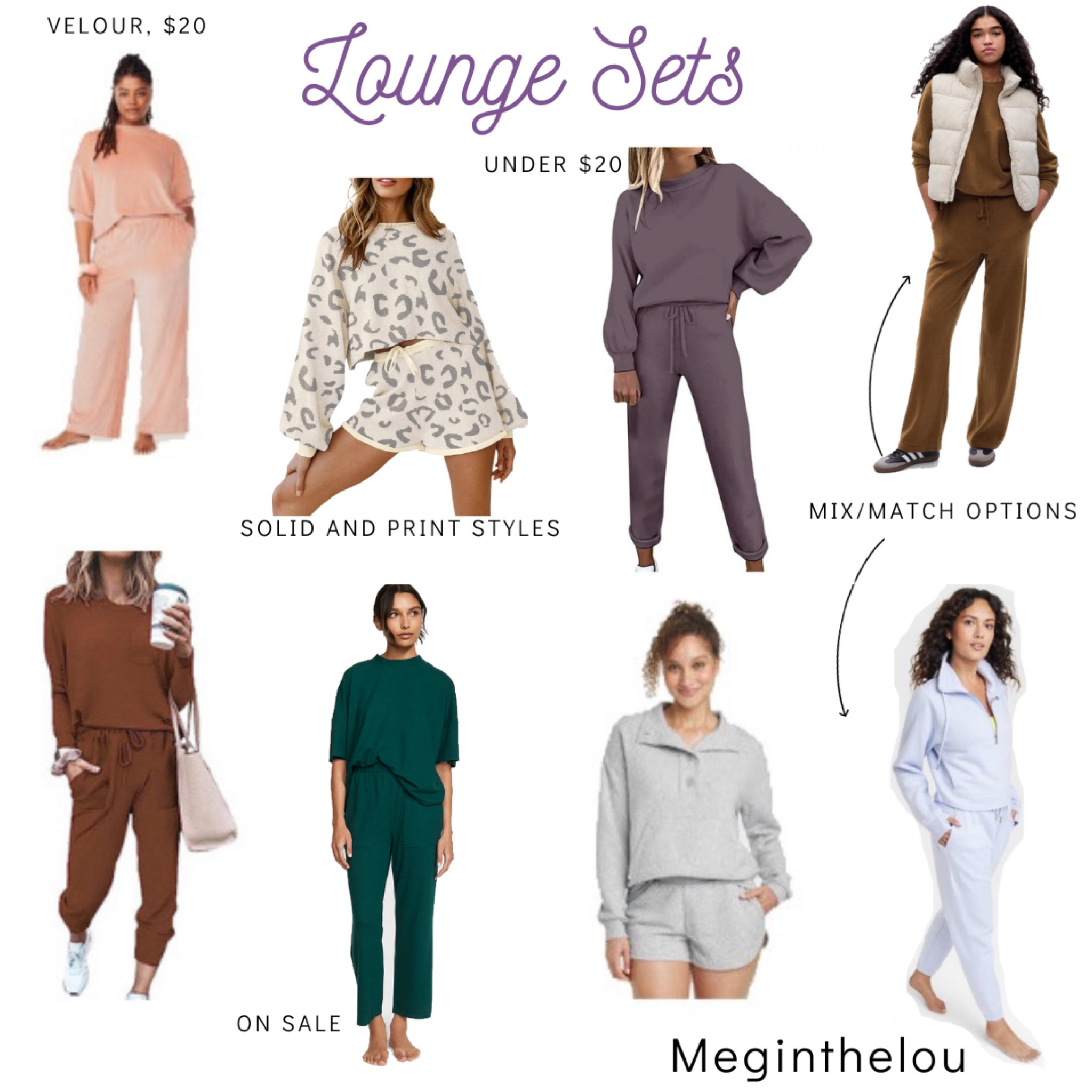 Lounge sets - starting at $15 

#loungesets #giftideas #giftsforher #giftsunder40 #salefinds #budgetfriendly #budgetfinds 

#LTKtravel #LTKsalealert #LTKfindsunder50 #LTKHoliday #LTKGiftGuide #LTKHolidaySale