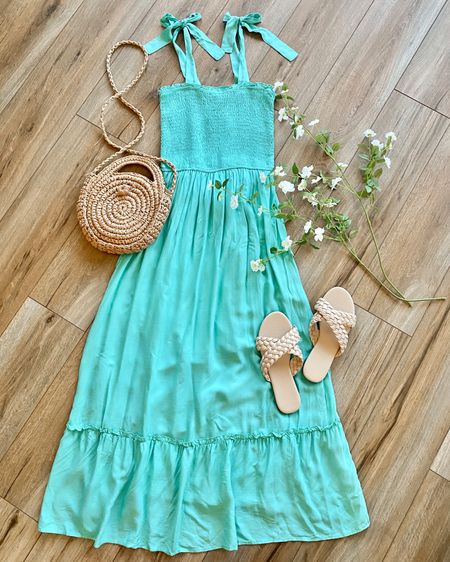 Spring dress. Spring fashion. Turquoise maxi dress. Amazon fashion. 

#LTKwedding #LTKFind #LTKSeasonal