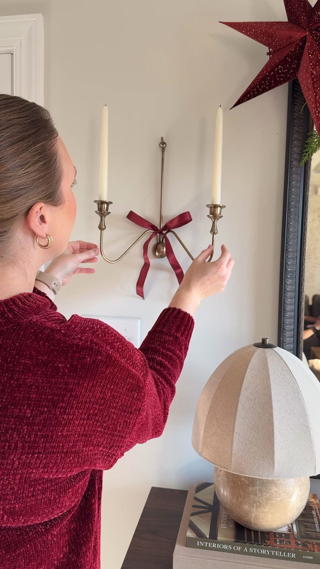 Candle sconce. Christmas candle sconce. Christmas home decor  

#LTKHoliday #LTKHome