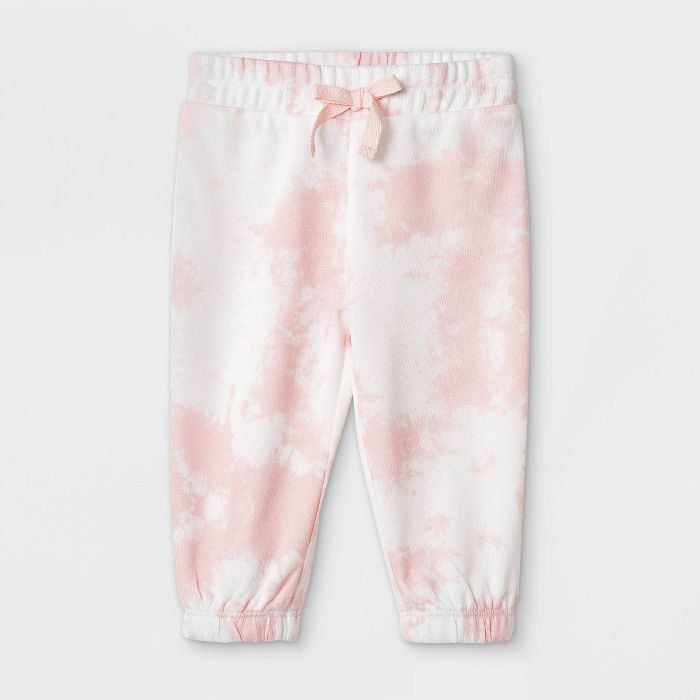 Grayson Mini Baby Girls' Tie-Dye Pull-On Pants - Pink | Target