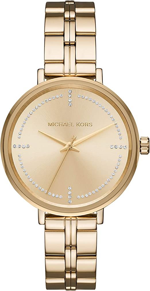 Michael Kors Bridgette Stainless Steel Watch With Glitz Accents | Amazon (US)
