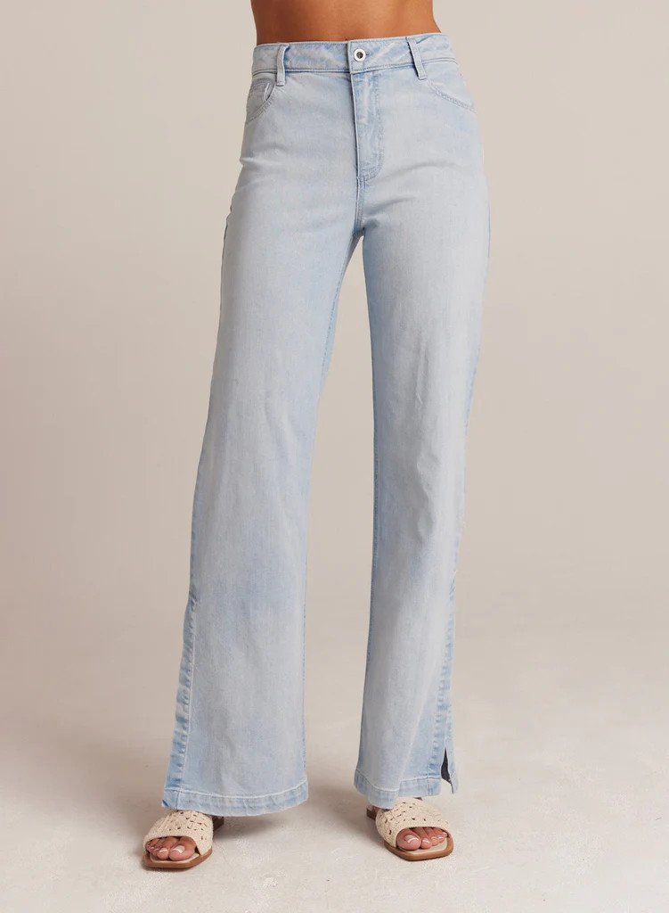 Cleo Side Slit Jean - Ocean Mist Wash | Bella Dahl