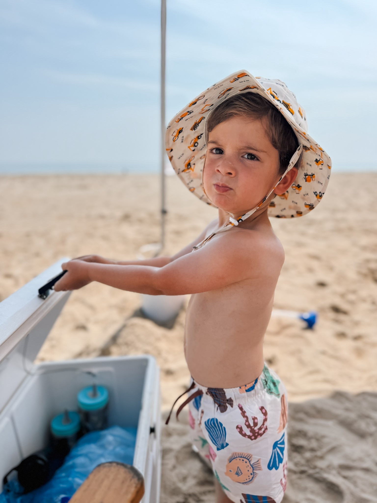 Love these grow with me Jan & Jul sun hats for beach/pool days! Tucker loves the construction print and Olivia has an ice cream print! 

#LTKSwim #LTKKids #LTKSeasonal