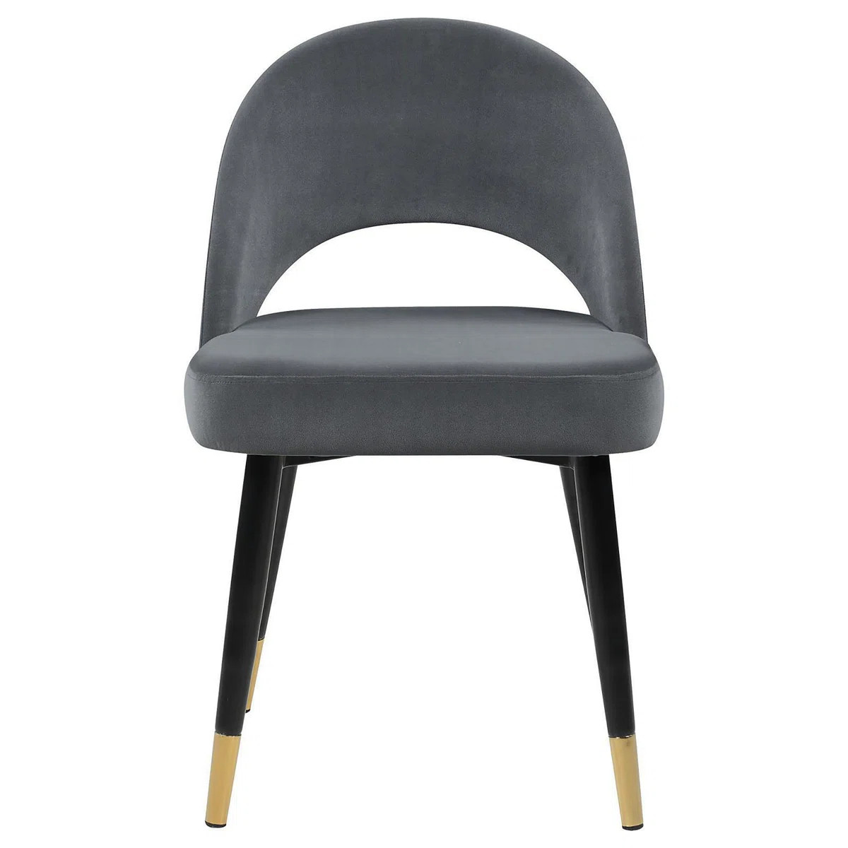 Grey And Black Arched Back Side Chairs (Set Of 2) | Wayfair North America