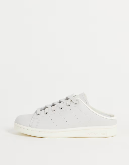 adidas Originals Stan Smith mules in grey | ASOS (Global)