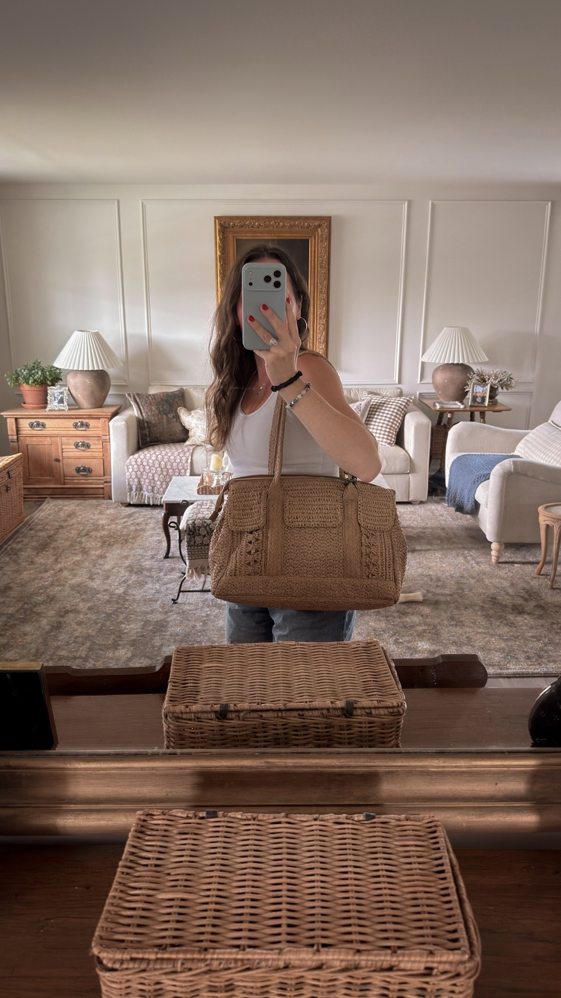 I’ve been loving this straw tote bag.

#LTKootd #LTKgrwm