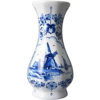 Vase With Windmill, Octagon Rounded Edges Delft Blue Hand-Painted Porcelain Signature | Etsy (US)