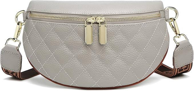 Eslcorri Small Crossbody Sling Bag for Women Trendy - Fanny Packs Leather Chest Belt Bum Bag Anti... | Amazon (US)