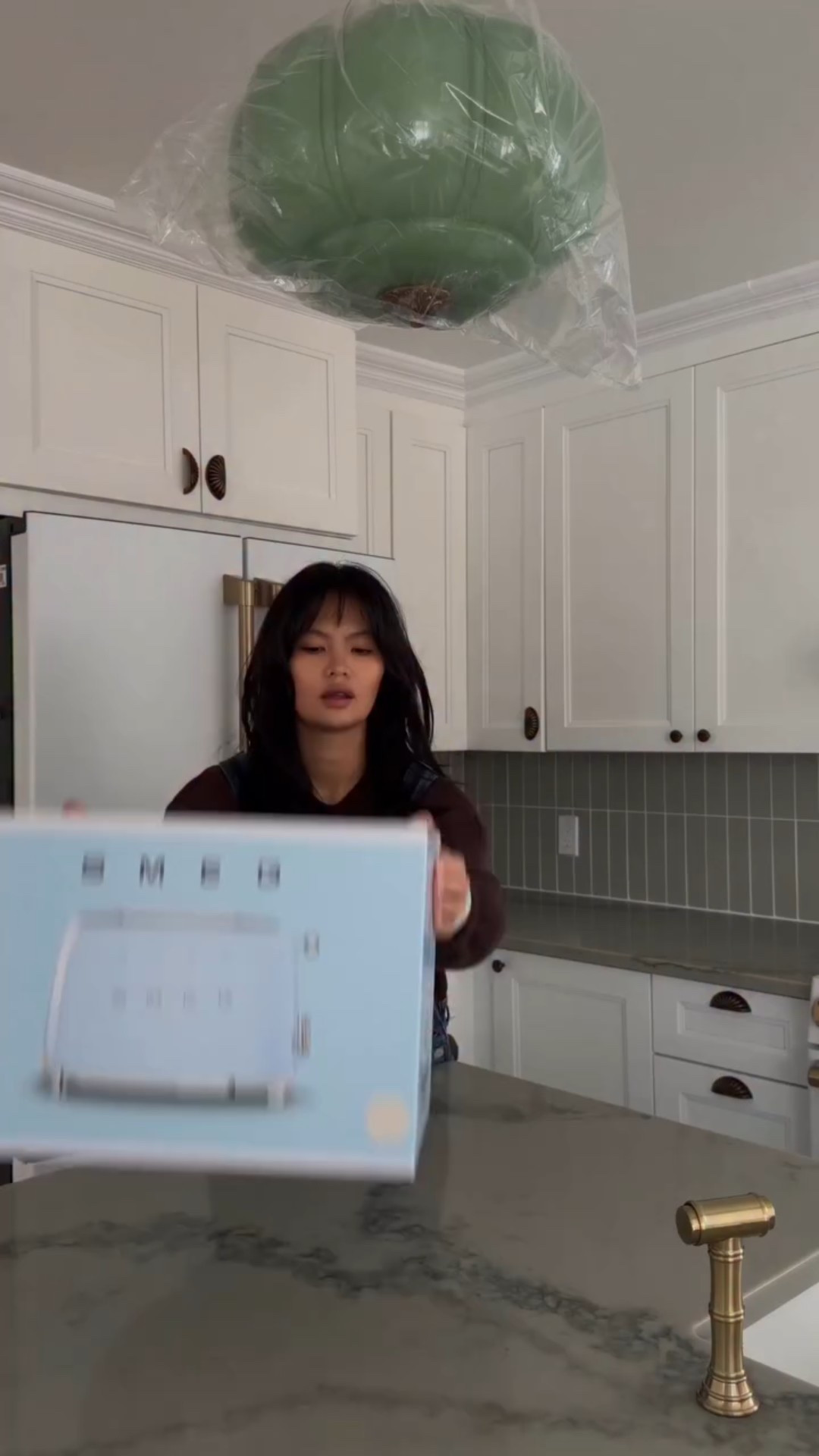 move-in prep in full swing 📦 unboxing some kitchen finds from @MustSociete so hosting nights can officially begin 🥞🍓☕ For a limited time, save up to 30% on their Smeg appliances, shop now online or in-store | gifted #MustSociete