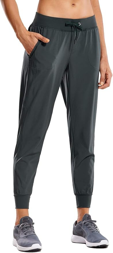CRZ YOGA Women's Lightweight Joggers Pants with Pockets Drawstring Workout Running Pants with Ela... | Amazon (US)