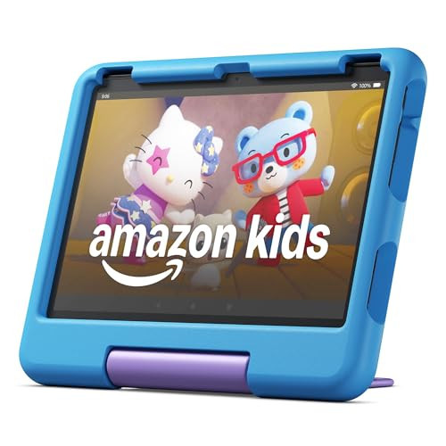 Amazon Fire HD 10 Kids tablet (newest model) ages 3-7 | Bright 10.1" HD screen with included ad-free and exclusive content, robust parental controls, 13-hr battery, 32 GB, Blue | Amazon (US)