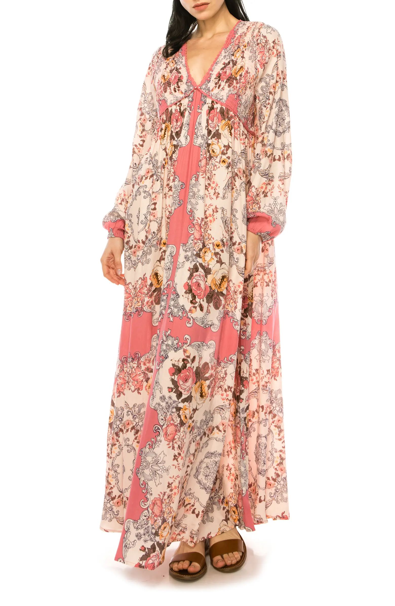 Floral Long Sleeve Dress | Nordstrom