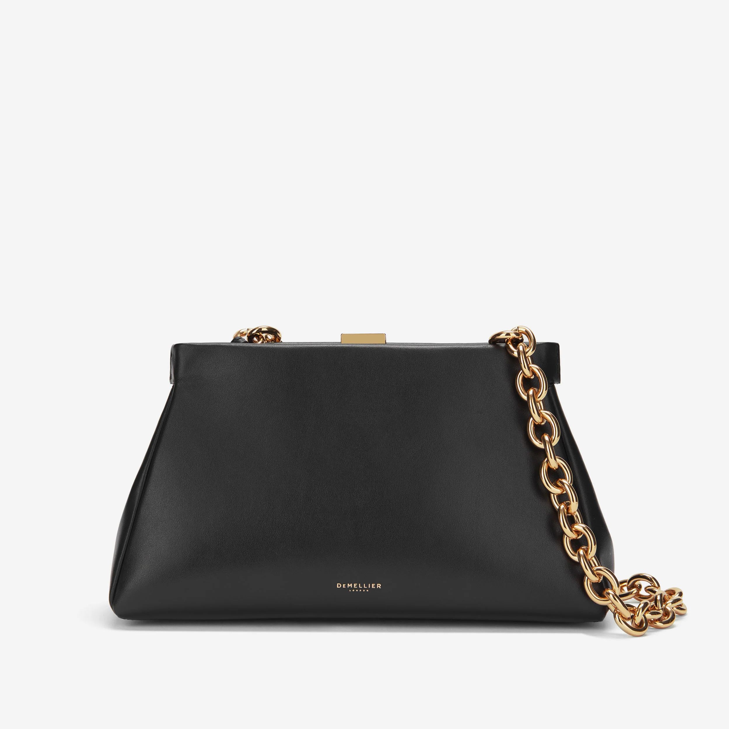 The Cannes | Black Smooth With Chunky Chain | DeMellier | DeMellier