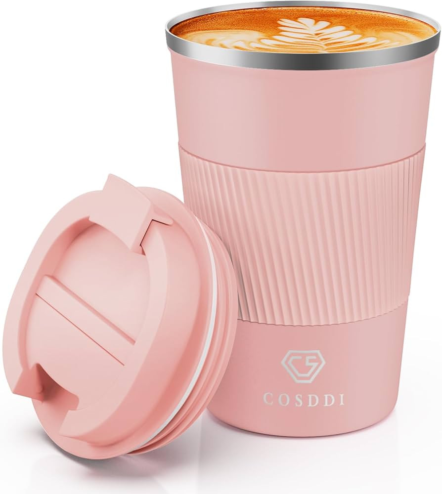 CS COSDDI 12 oz Stainless Steel Vacuum Insulated Tumbler - Coffee Travel Mug Spill Proof with Lid... | Amazon (US)