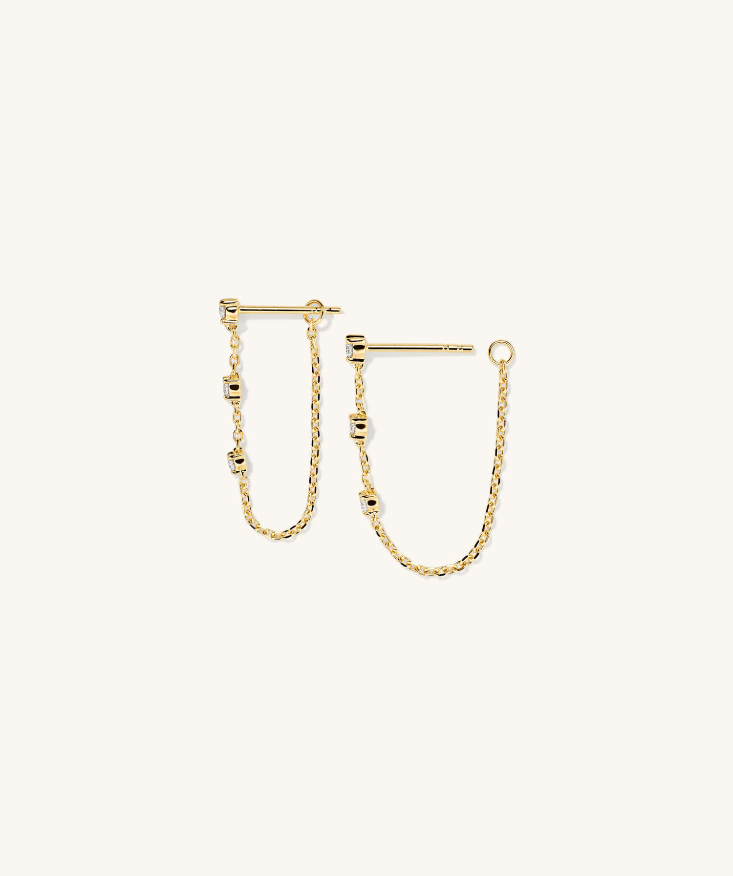 Mini Diamond Chain Studs | Mejuri (Global)