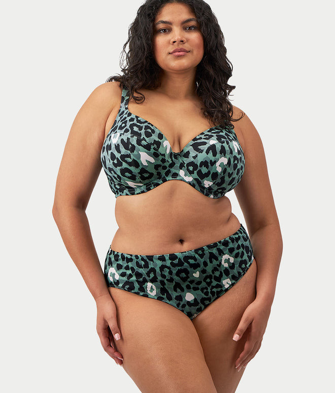 Jungle Bay Plunge Bikini Top | Bare Necessities